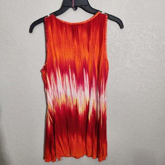 Only Nine Tank Top Womens Petite Small Tie Dye Lace Boho Sleeveless Coquette - Picture 4 of 8